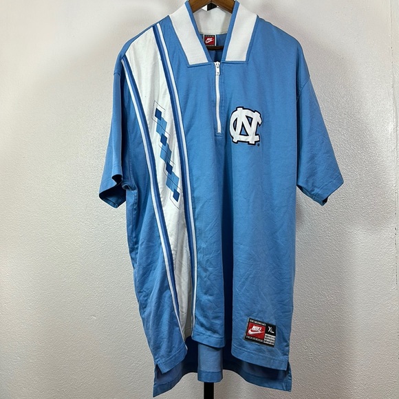 Vintage UNC NC Tar Heels Nike Warm Up Shooting Shirt - Picture 1 of 8